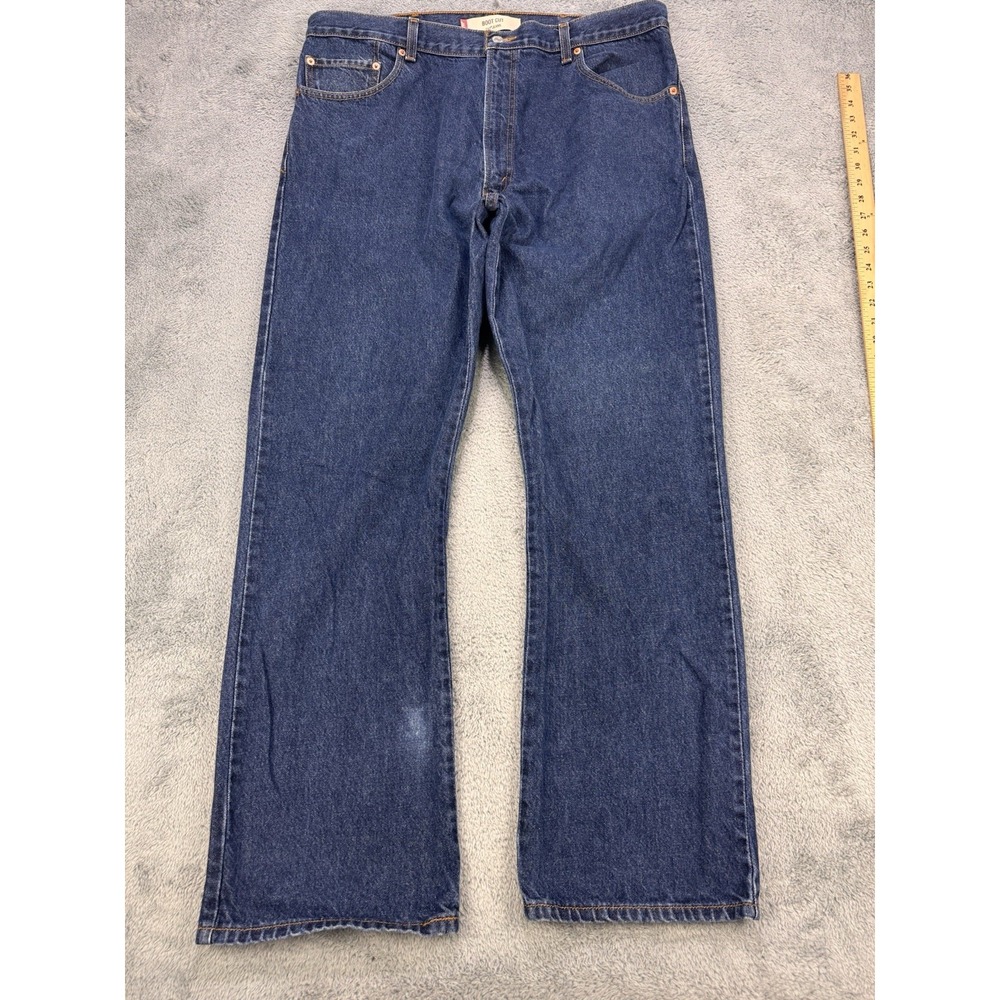 Levi's 517 Jeans Men's 40x32 Blue Bootcut  Denim Cowboy Distressed Faded Western